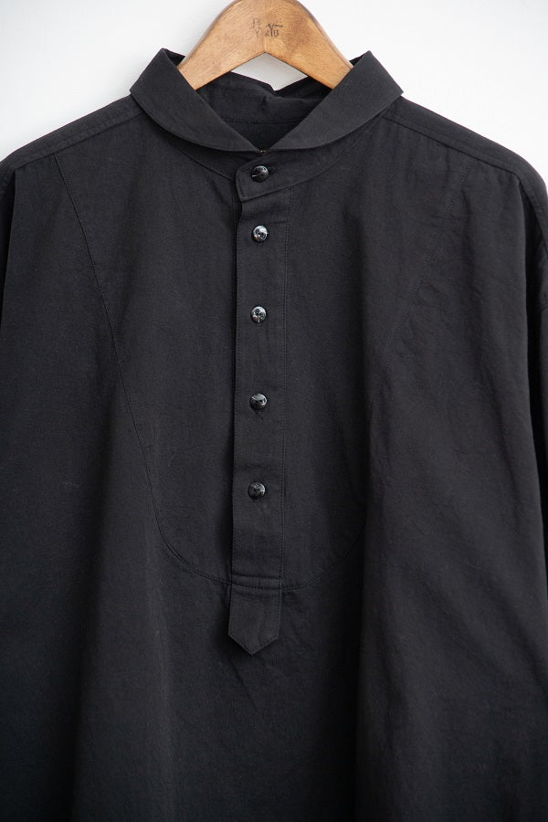 shawl collar over bosom shirt