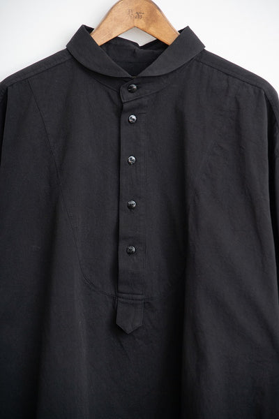shawl collar over bosom shirt