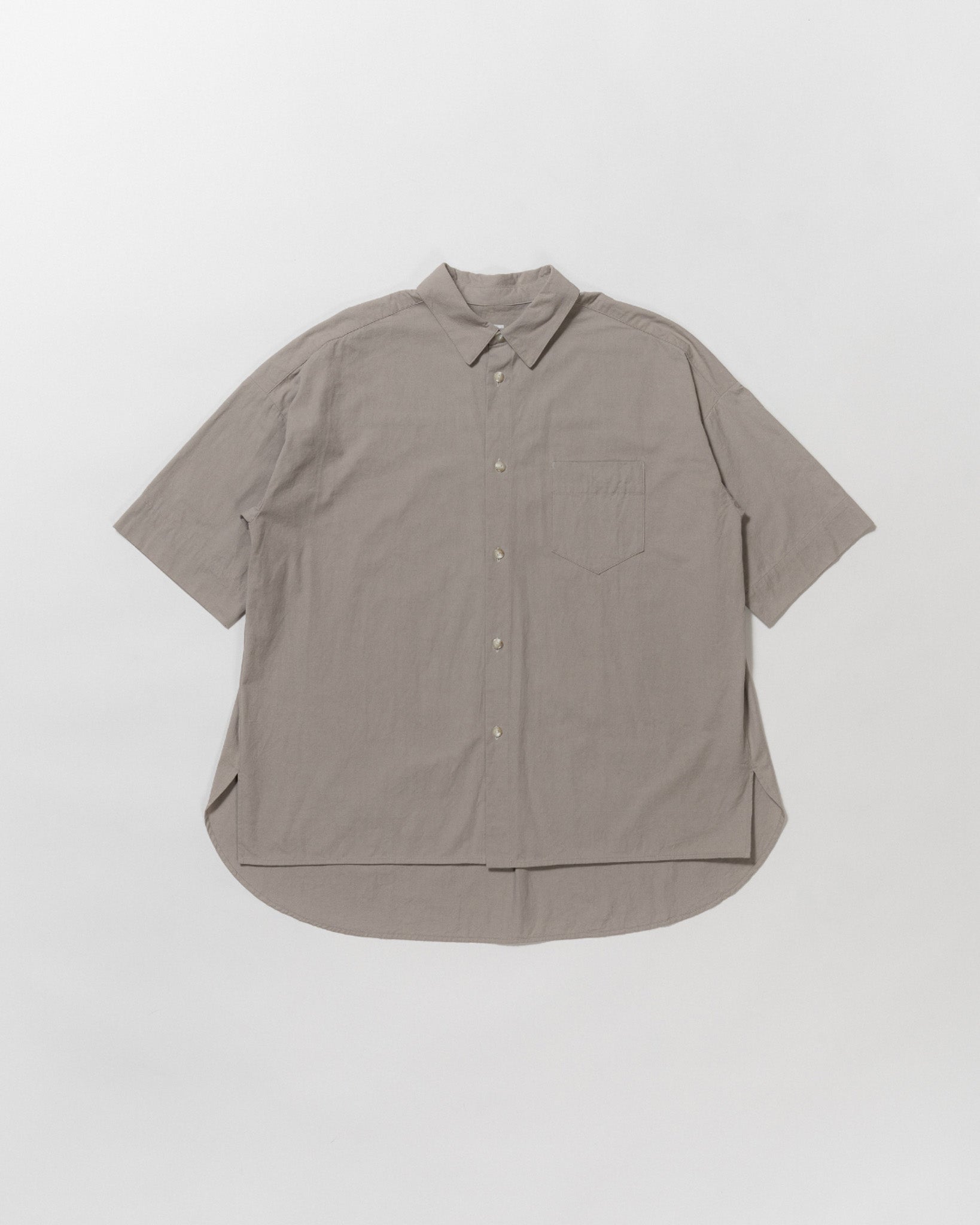 half-sleeve over shirt gray