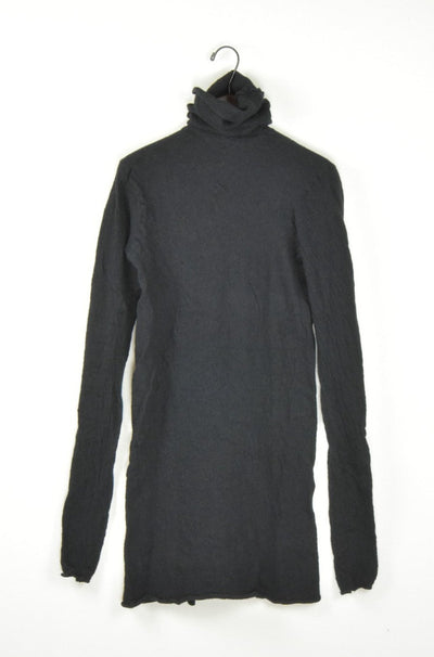 washable wool gauze t-neck knit