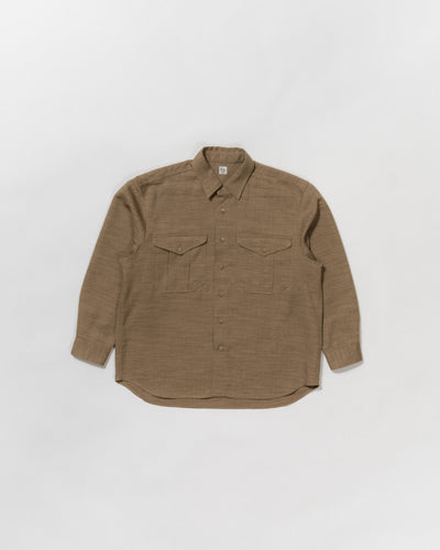dry slub twill long-sleeve shirt