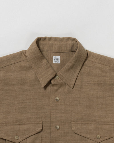 dry slub twill long-sleeve shirt