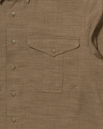 dry slub twill long-sleeve shirt