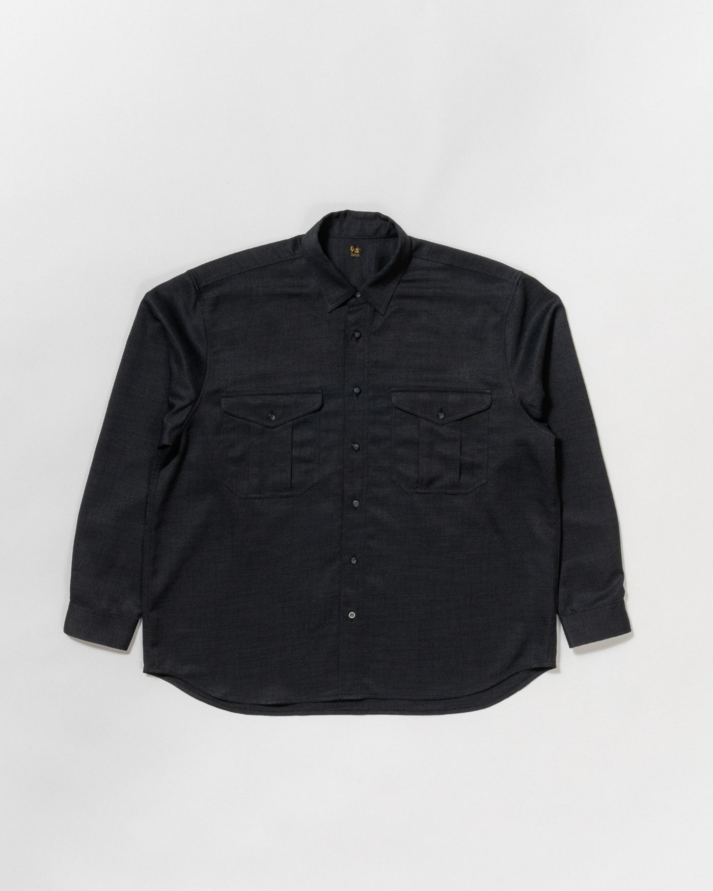 dry slub twill long-sleeve shirt