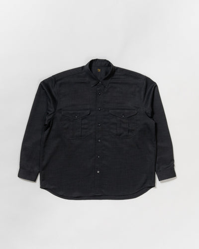 dry slub twill long-sleeve shirt
