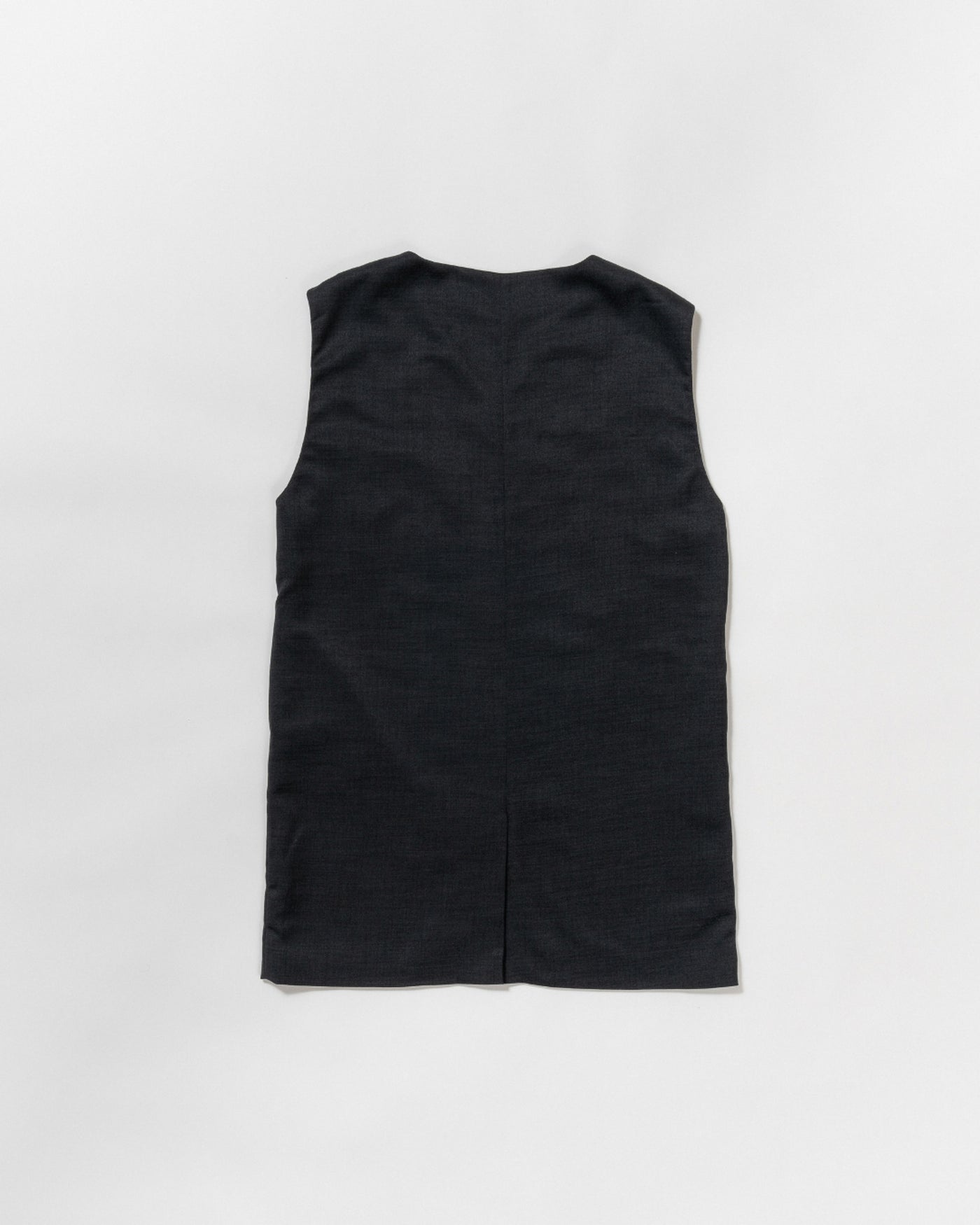 dry slub twill long gilet