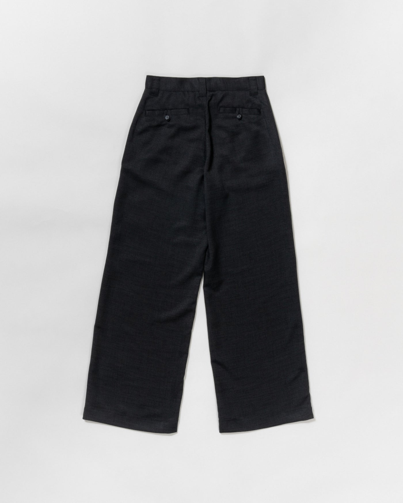 dry slub twill wide full-length pants