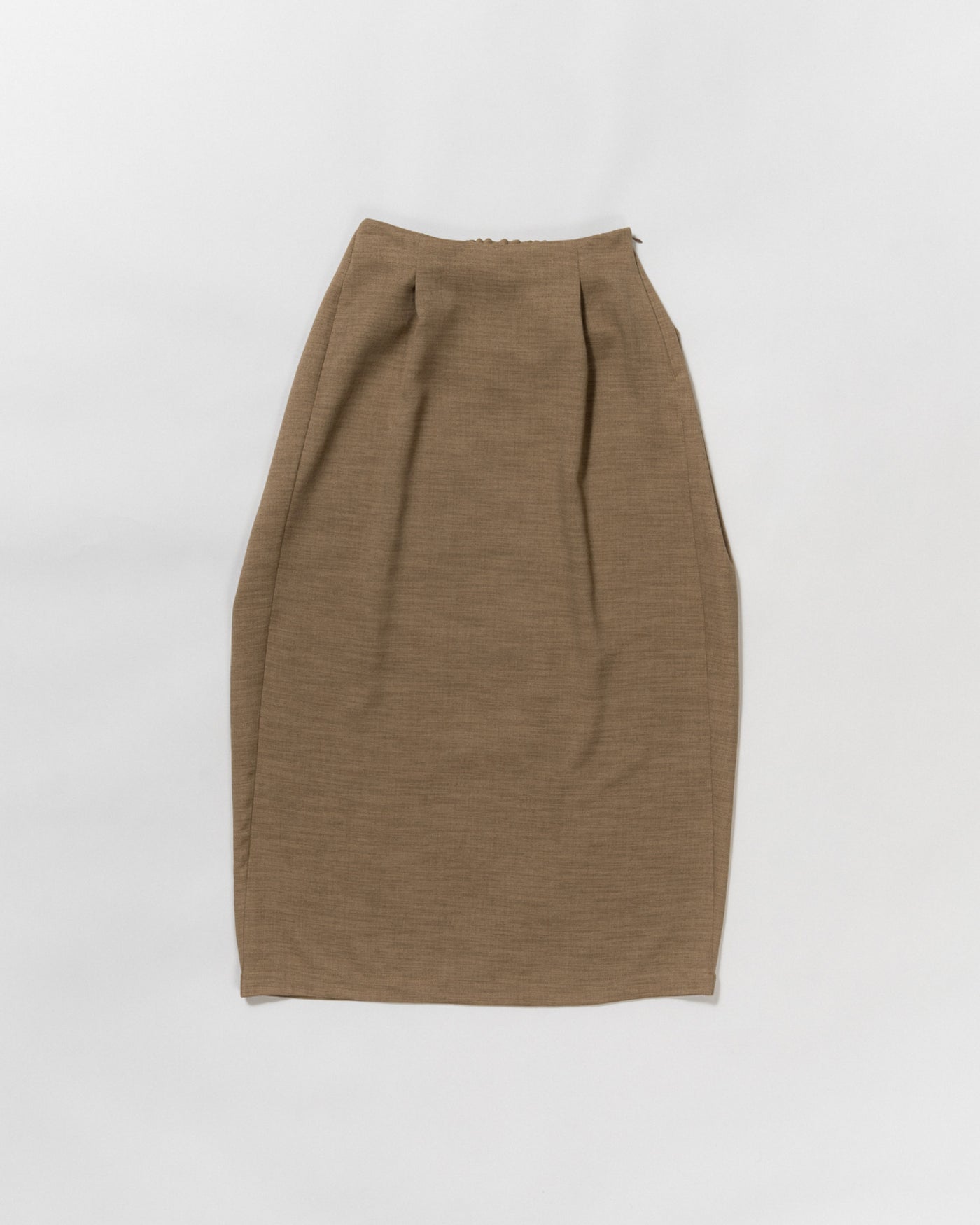 dry slub twill wrap skirt