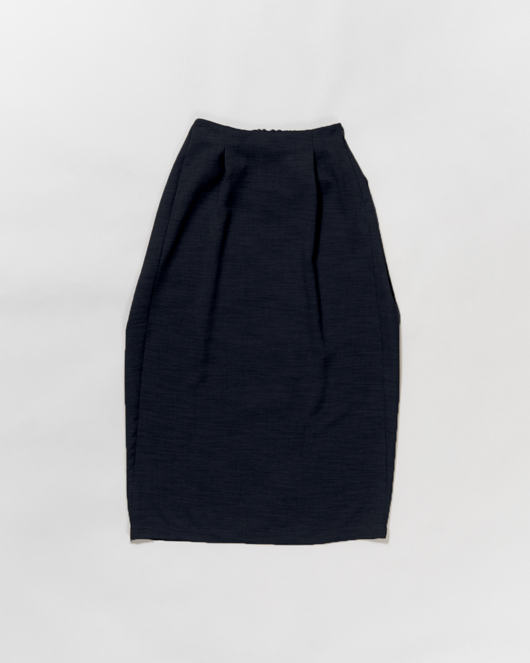 dry slub twill wrap skirt