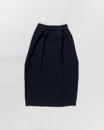 dry slub twill wrap skirt