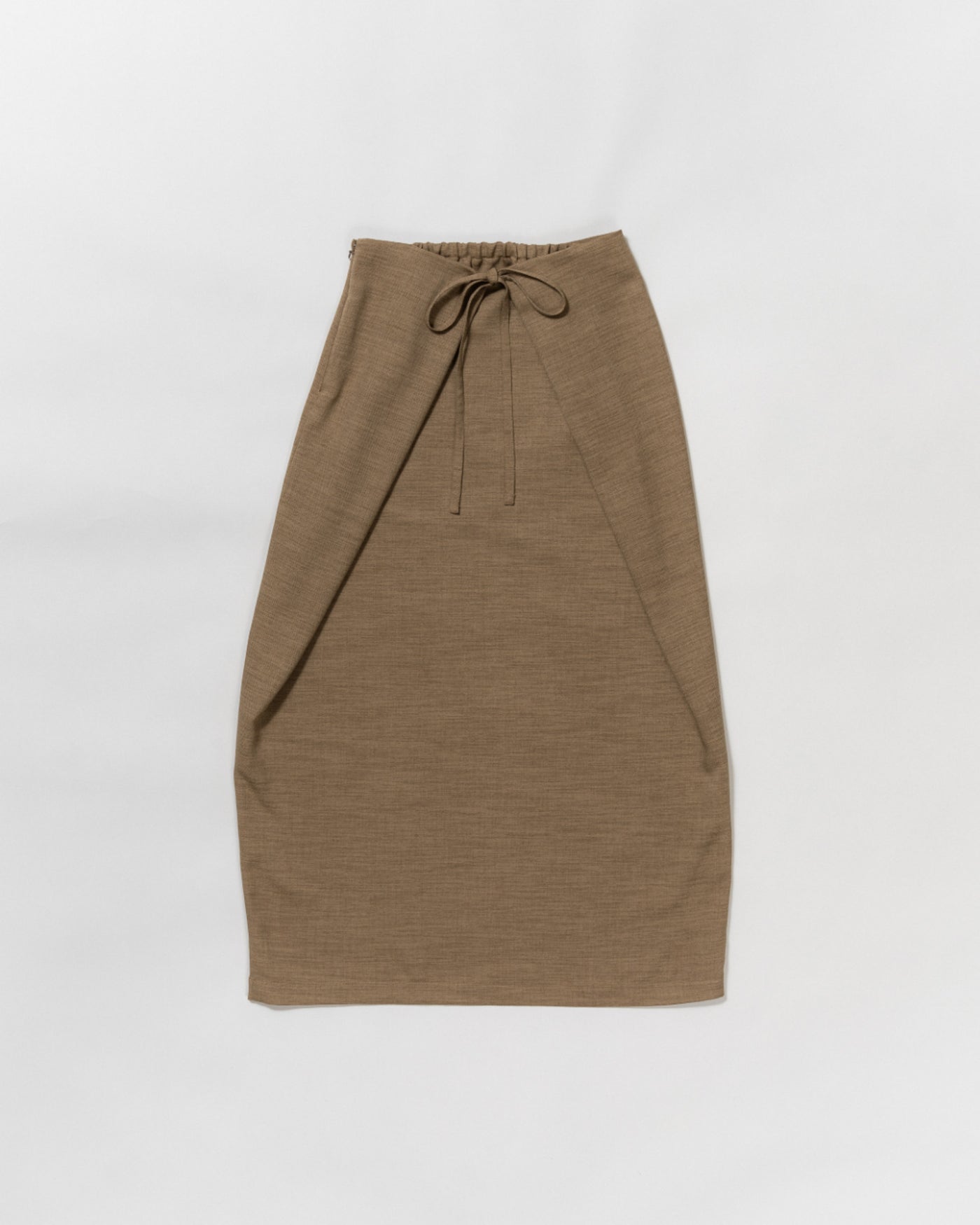 dry slub twill wrap skirt