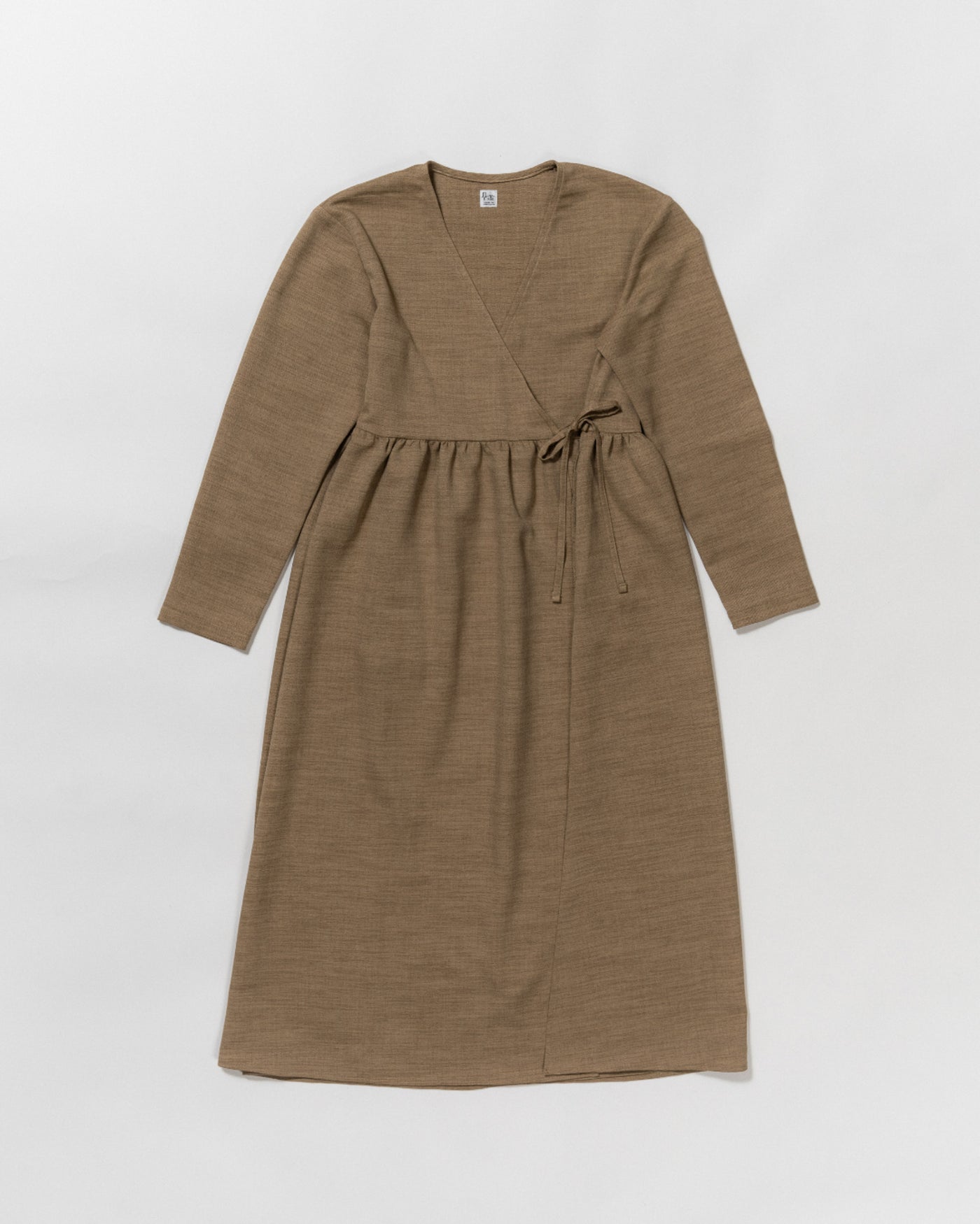 dry slub twill cache-coeur dress