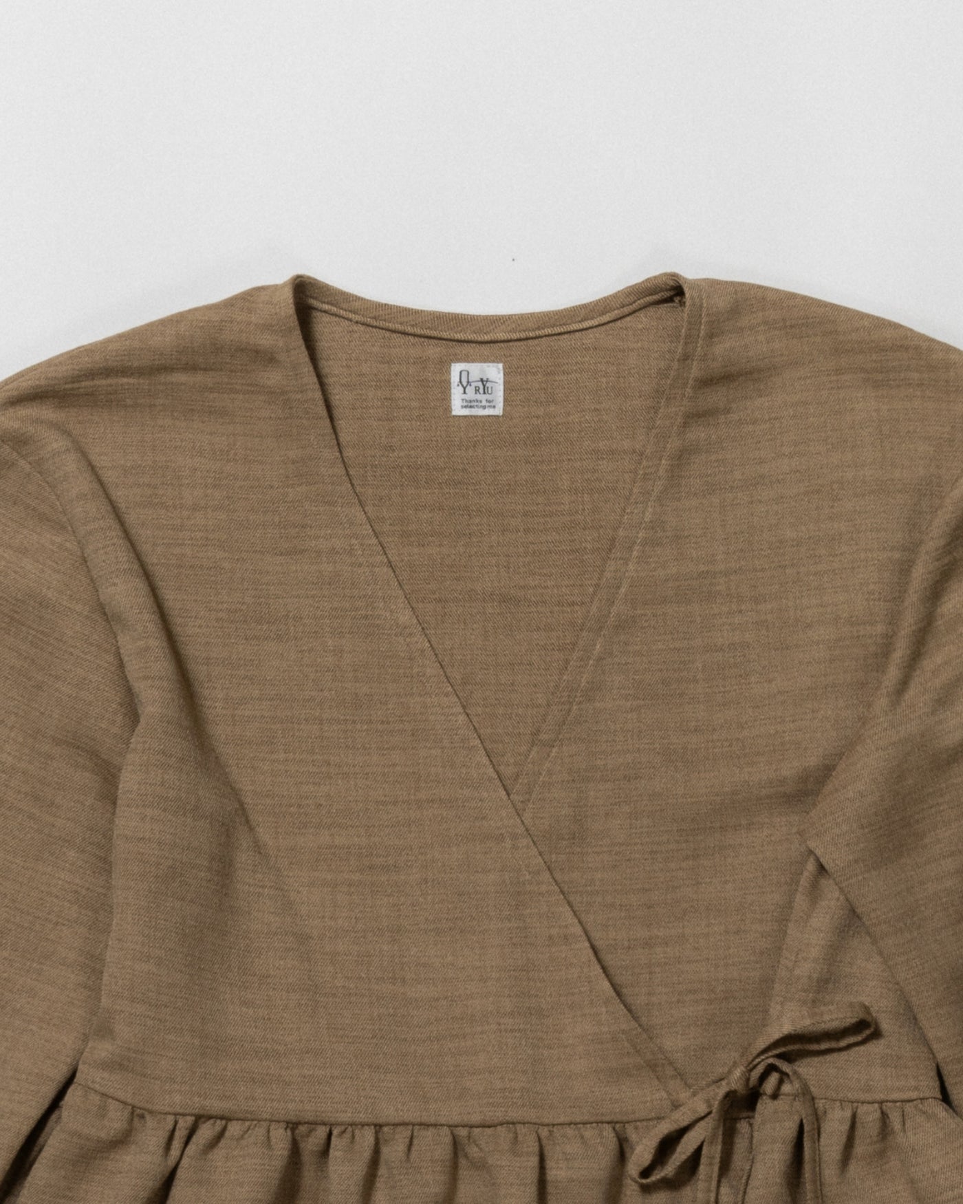 dry slub twill cache-coeur dress