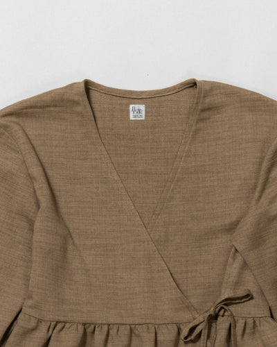 dry slub twill cache-coeur dress