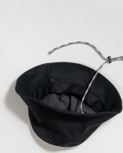 dry slub twill cloche hat
