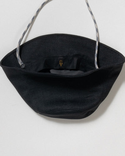 dry slub twill cloche hat
