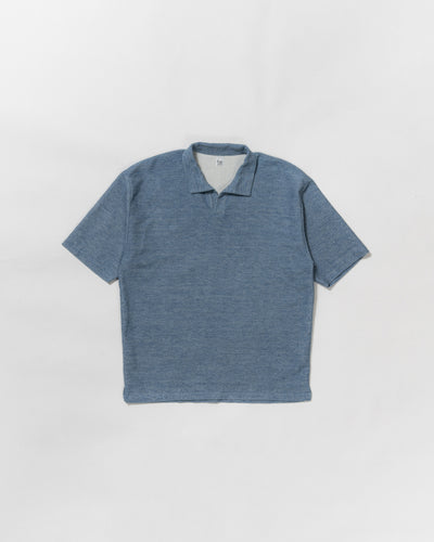 indigo cloth skipper shirt