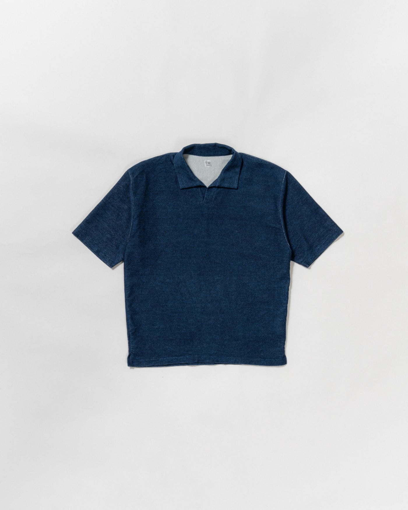 indigo cloth skipper shirt