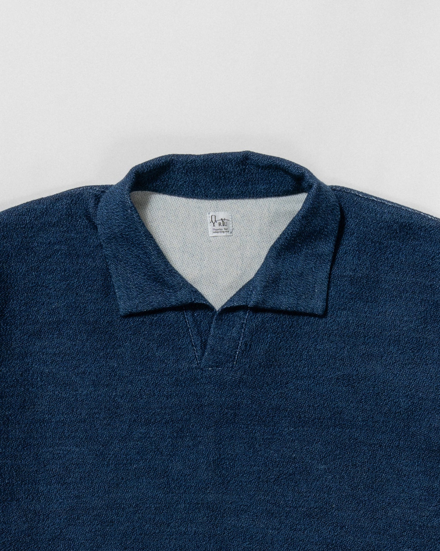 indigo cloth skipper shirt