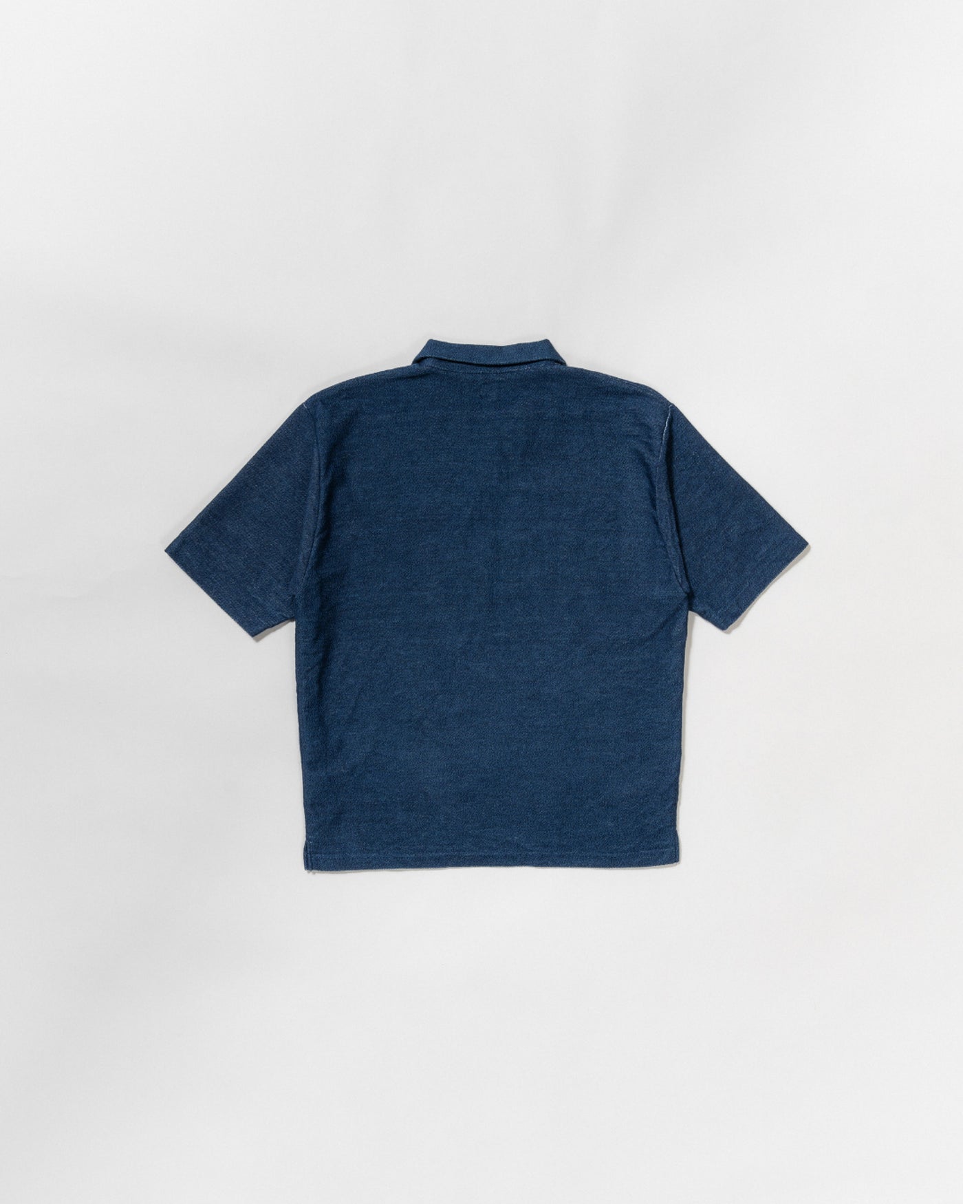 indigo cloth skipper shirt
