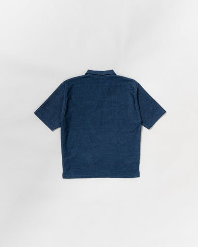 indigo cloth skipper shirt