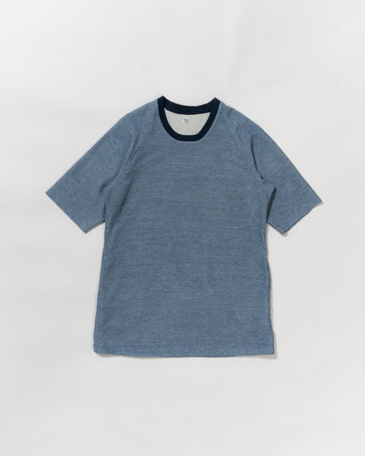 indigo cloth poncho shirt