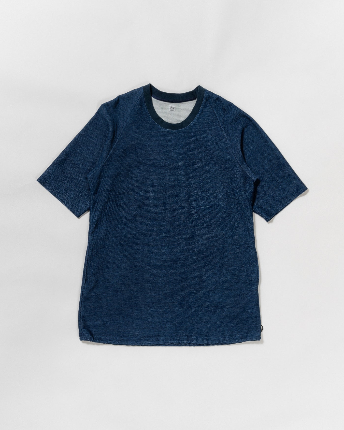indigo cloth poncho shirt