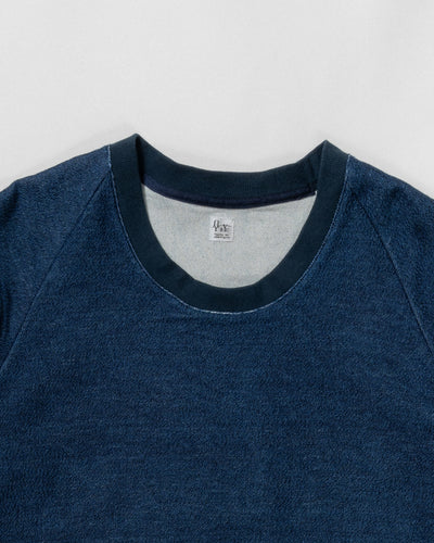 indigo cloth poncho shirt