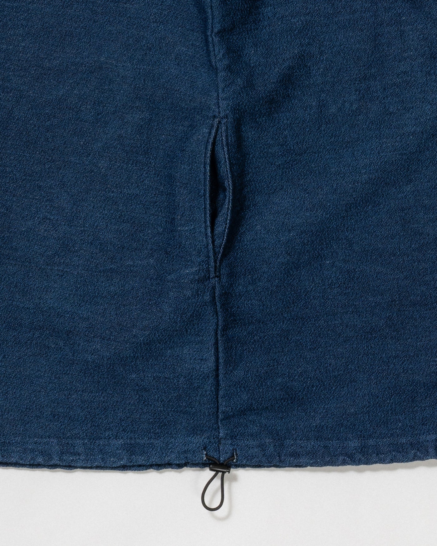indigo cloth poncho shirt