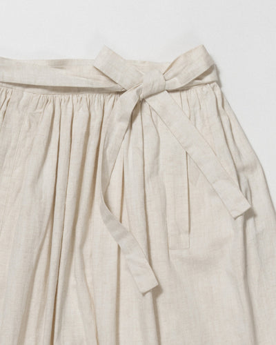 cotton linen apron skirt