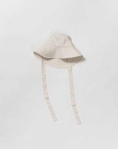 cotton linen wide brim hat