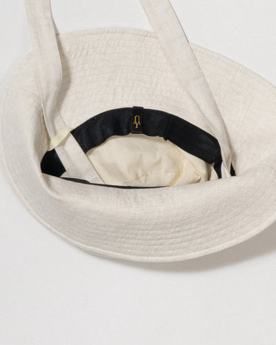 cotton linen wide brim hat